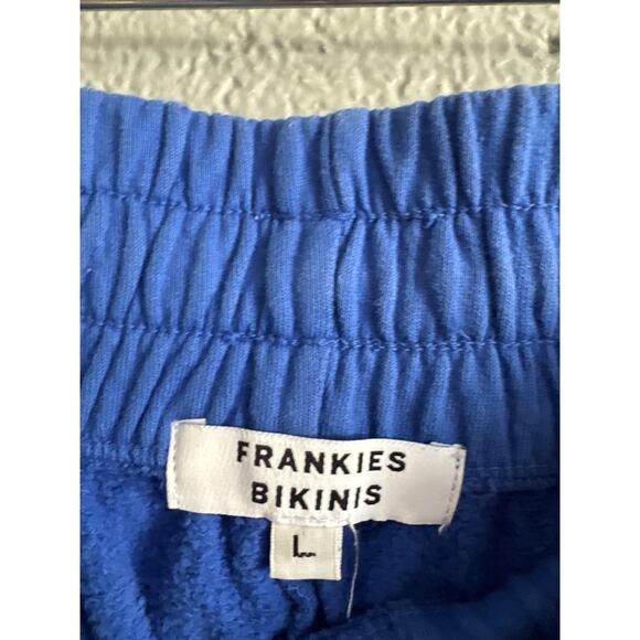 Women's Frankies Bikinis Frank Oversized Sweatpants in Pacific Blue size L - Picture 5 of 7